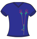navy blue tee with tree